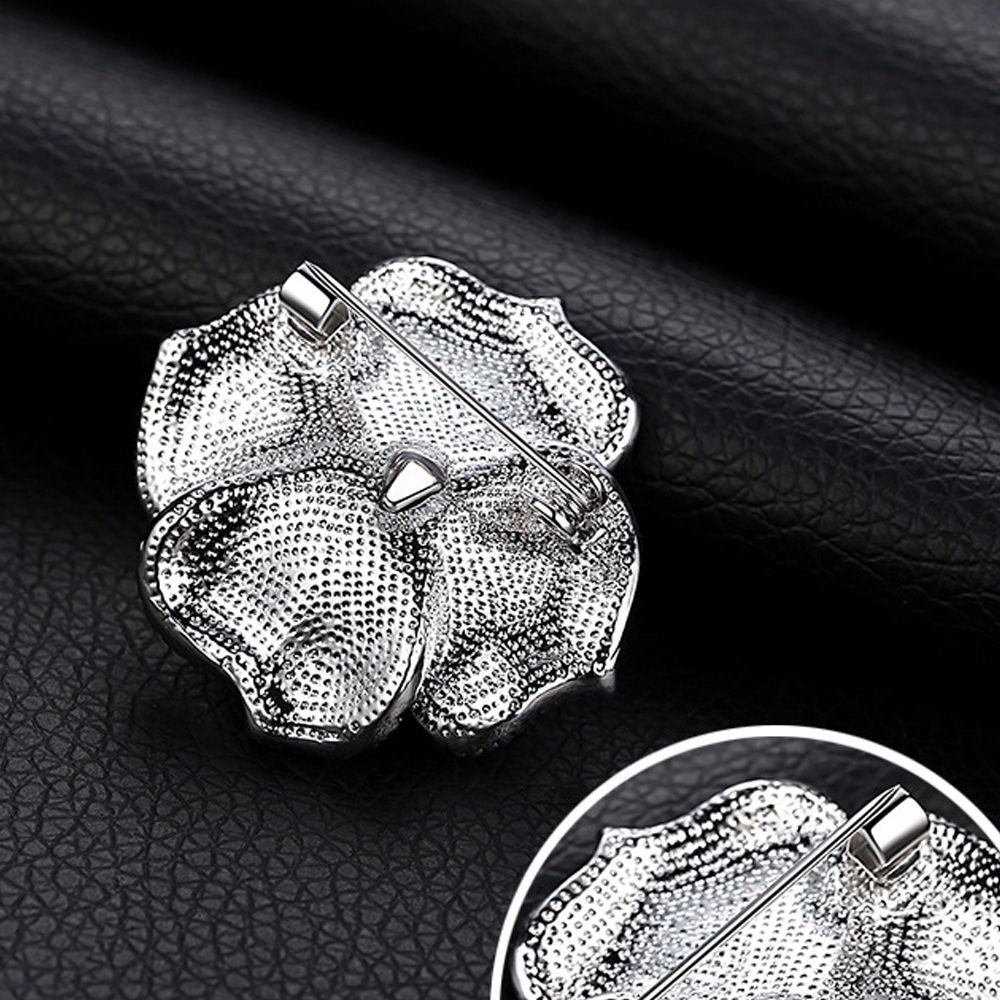 Ghim cài áo hình hoa phong cách Hàn Quốc cổ điển