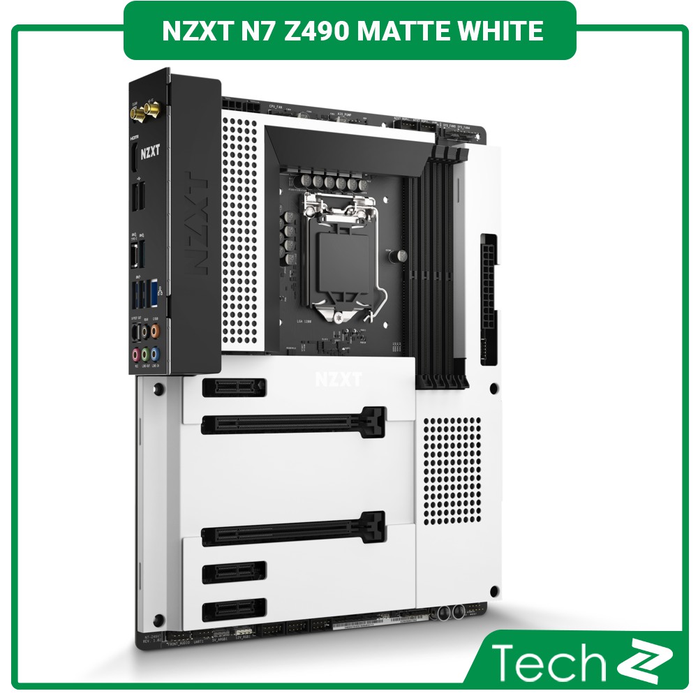 Mainboard NZXT N7 Z490 MATTE WHITE (Intel Z490, Socket 1200, ATX, 4 khe RAM DDR4) | BigBuy360 - bigbuy360.vn