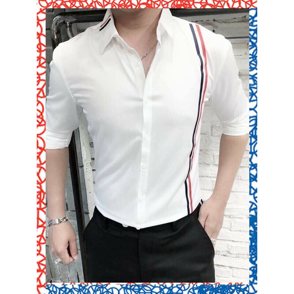 Sơ Mi Nam Loại Đẹp Dáng Ôm Body Hàn Quốc,Không Nhăn,Sơ Mi Nam Kiểu Cao Cấp Chất Tốt Kiểu Đẹp