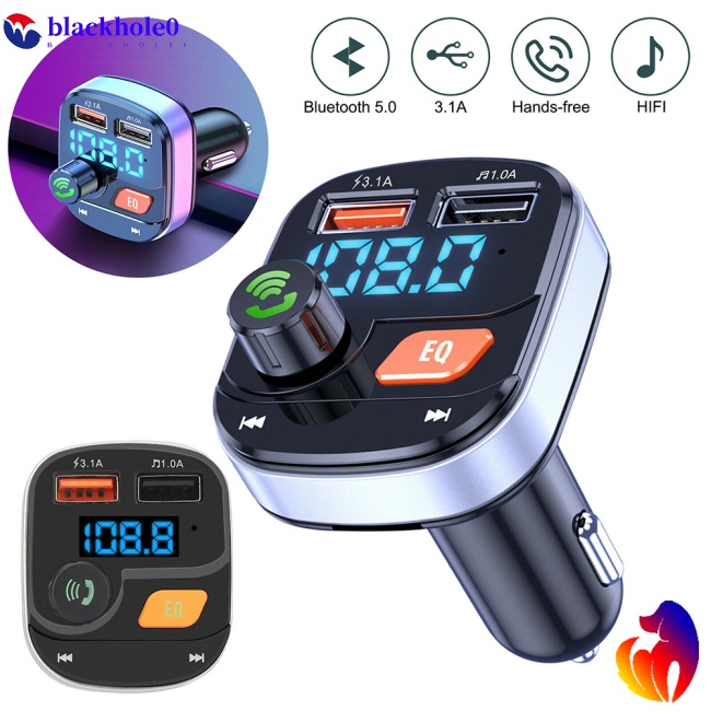 Bộ Sạc Usb Kép Kết Nối Bluetooth 5.0 Kiêm Máy Nghe Nhạc Mp3 Fm