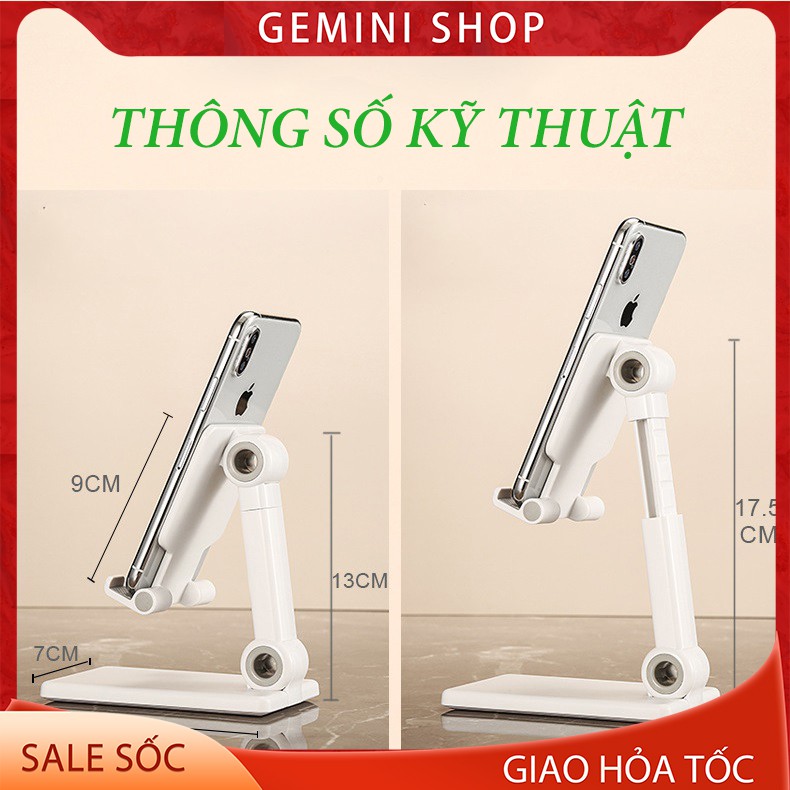 Giá Đỡ Kẹp Điện Thoại BZ1 xem video để bàn điều chỉnh cao từ 13cm - 17cm xoay 180 độ GEMINI SHOP