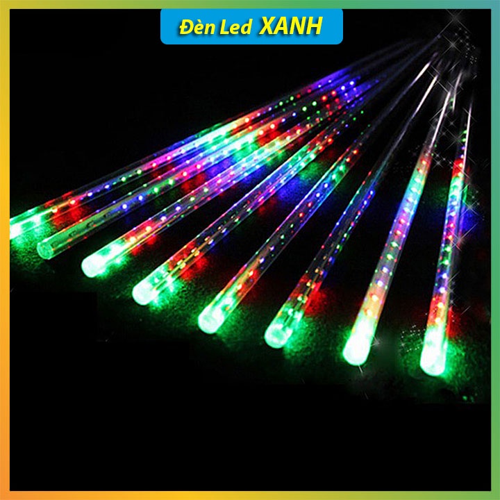 Đèn led trang trí, đèn sao băng 8 ống - 50cm nhiều màu trang trí ban công, cây cối,... siêu bền, siêu đẹp
