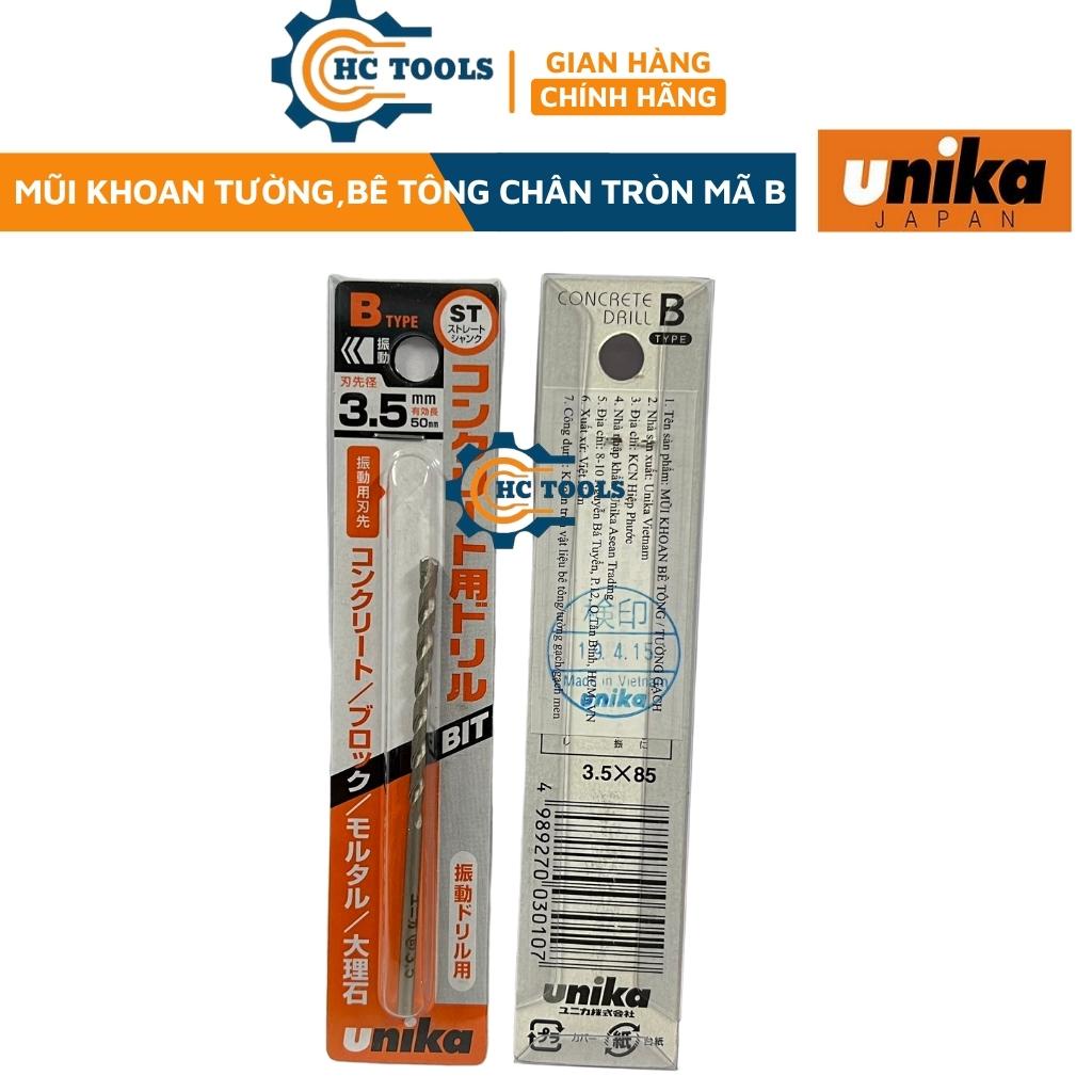 Mũi khoan tường, bê tông Unika chân tròn mã B chính hãng |HÙNG CƯỜNG TOOLS