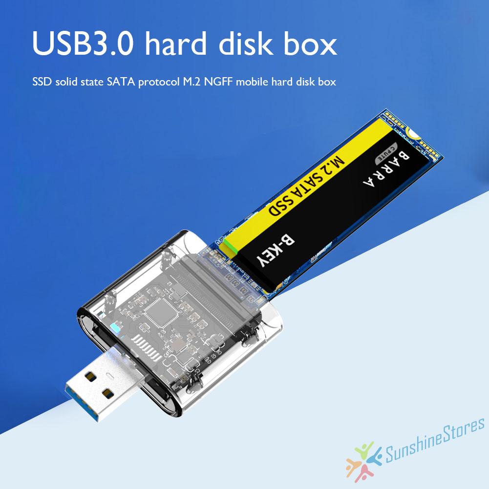 Hộp Đựng Ổ Đĩa Ssd Sata M2 Tốc Độ Cao Usb 3.0 5gbps Gen 1 Ssd