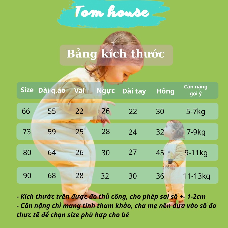 Bộ Liền Thân Trần Bông-Nỉ Siêu Dày Mặc Đại Hàn Cho Bé Sơ Sinh Hàng Quảng Châu Cao Cấp 𝟏𝟗𝐁𝐃𝐃