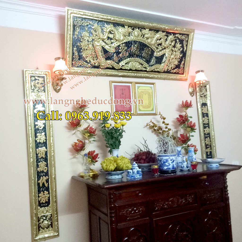 hoành phi câu đối bằng đồng làm thủ công, cuốn thư câu đối, nơi bán đồ thờ cúng bầng đồng