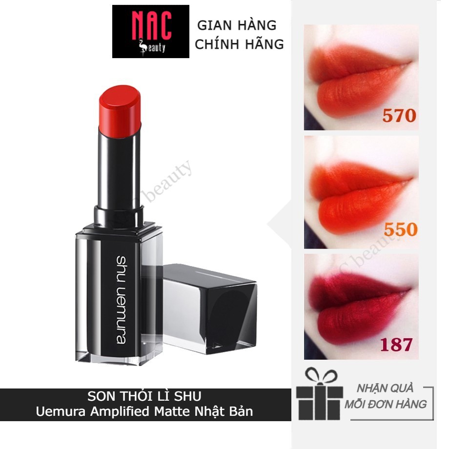 Son Shu Uemura Amplified Matte Vỏ Đen nội địa nhật chuẩn auth 100% bill nhật