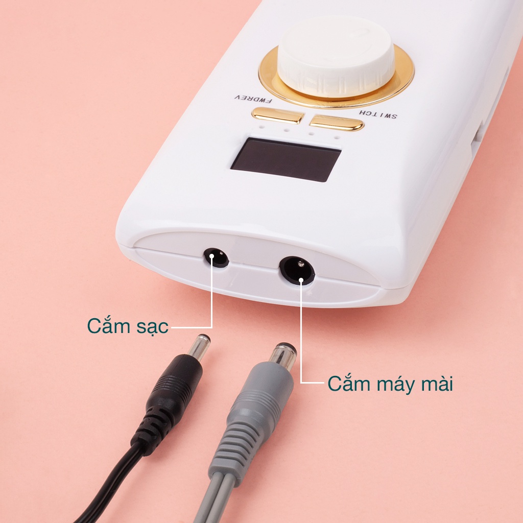 Máy mài móng tích điện L'UGX LG601 chính hãng - Máy mài cầm tay cao cấp cho thợ nail