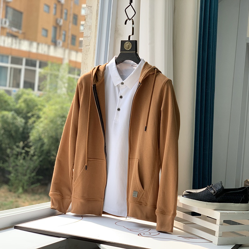 Áo Hoodie Thời Trang Có Khóa 4 Màu Thiết Kế Đơn Giản Tinh Tế Chất Vải Da Cá Phù Hợp Với Thời Tiết 4 Mùa