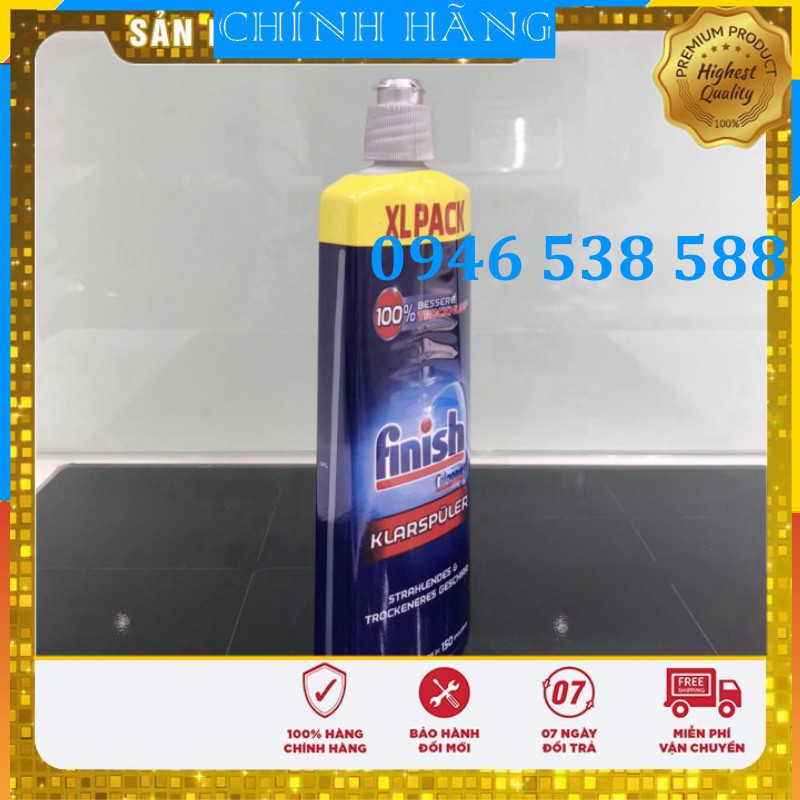 Combo muối Finish 1.5kg + Nước làm bóng Finish 400ml+ viên rửa bát finish 22 tabs  dùng cho máy rửa bát