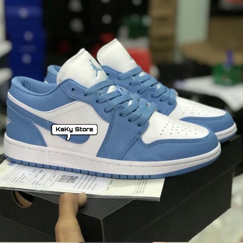 Giày Sneaker 𝗷𝗼𝗿𝗱𝗮𝗻 Xanh Dương , Giày Nam Nữ JD Cổ Thấp Xanh Dương Dành Cho Học Sinh Sinh Viên Đi Tập Thể Dục Tập Gym