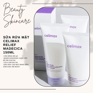 Sữa rửa mặt cân bằng độ ph celimax relief madecica 150ml