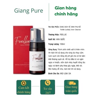 Dung Dịch Vệ Sinh Phụ Nữ Foellie Luvilady Inner Cleanser 100ml