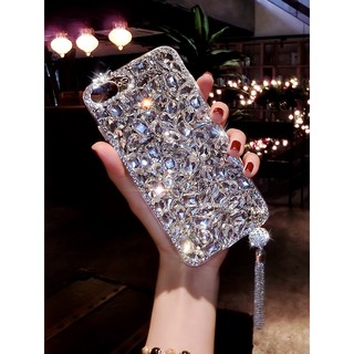Ốp Điện Thoại Đính Đá Lấp Lánh Kiểu Nhật Hàn Cho Iphone Xs Max