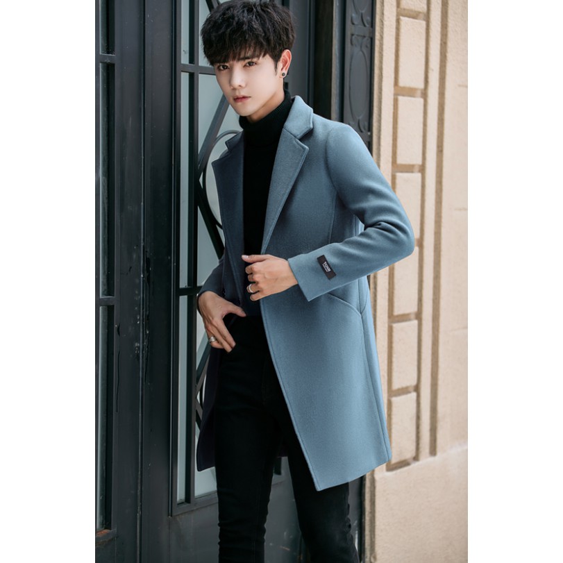 Áo khoác dạ nam dáng dài A171 | BigBuy360 - bigbuy360.vn