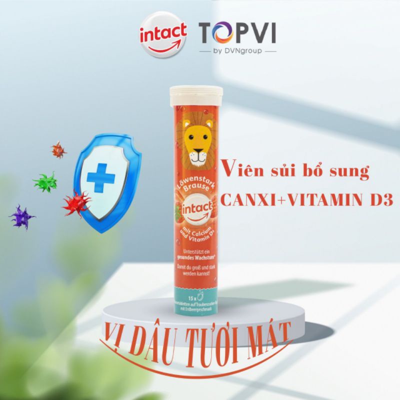 Viên Sủi Bọt Bổ Sung Canxi và Vitamin D3 tuýt 15 viên- Hàng Nhập Khẩu Chính Hãng Của Đức