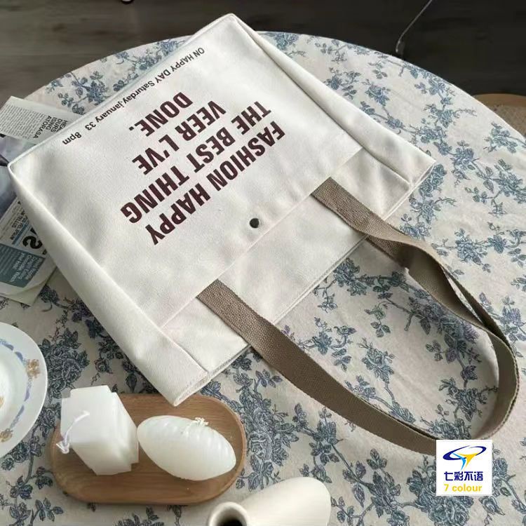 Hàng Có Sẵn Túi Tote Bằng Vải Canvas Dày Sức Chứa Lớn Cho Nữ Sinh / Beg Wanita Besar Murah
