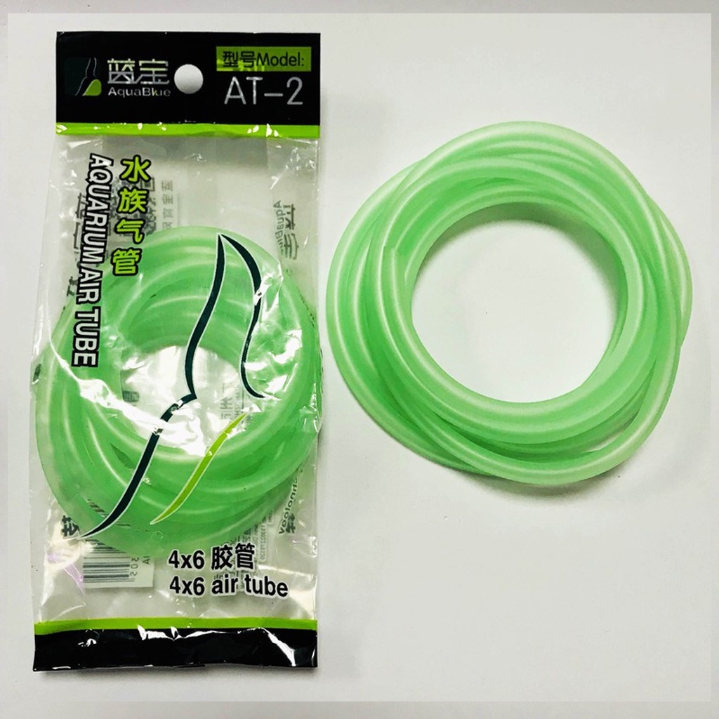 AQUABLUE - Air Tube AT-2 (Túi 2 mét) | Dây CO2/Oxy bằng Silicon dẻo chống gập cho hồ cá thủy sinh