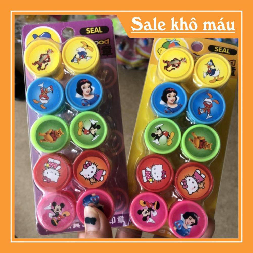 Sỉ 10 chiếc dấu ấn hoạt hình đáng yêu( nhiều mẫu )