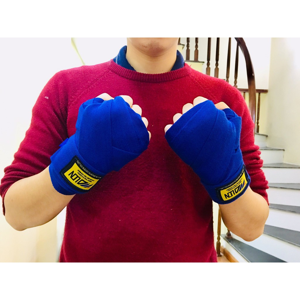 Găng bao tay đấm bốc boxing mma Walon hở ngón - Tặng băng đa, Thiết bị tập boxing, mma, trainning,sparring chuyên ngh