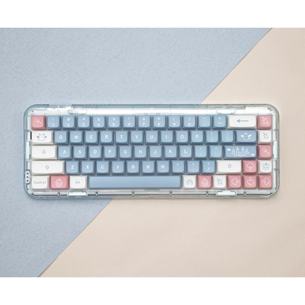 134 Phím Sky City Keycap XDA Profile Blue Powder PBT DYE-SUB Bàn phím cơ học Keycap