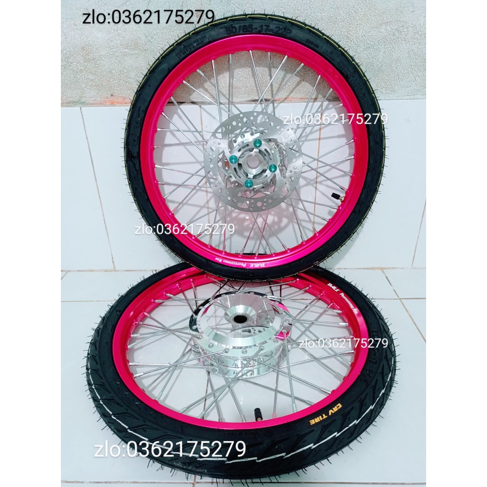 CẶP BÁNH CĂM VARIO.VISON.AB .LUBIAT.NOVO.CLICK NIỀN NHÔM HỒNG DALE.SOLUTE .BAN ZAI. SH THÁI KÈM VỎ CRV 50.60 KÈM ĐĨA VỐC