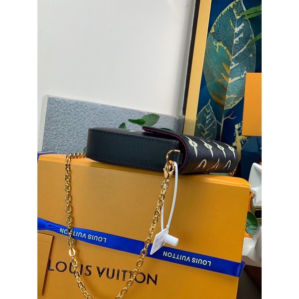 Túi đeo chéo nữ dáng bì thư thương hiệu Louis Vuitton LV da thật cao cấp
