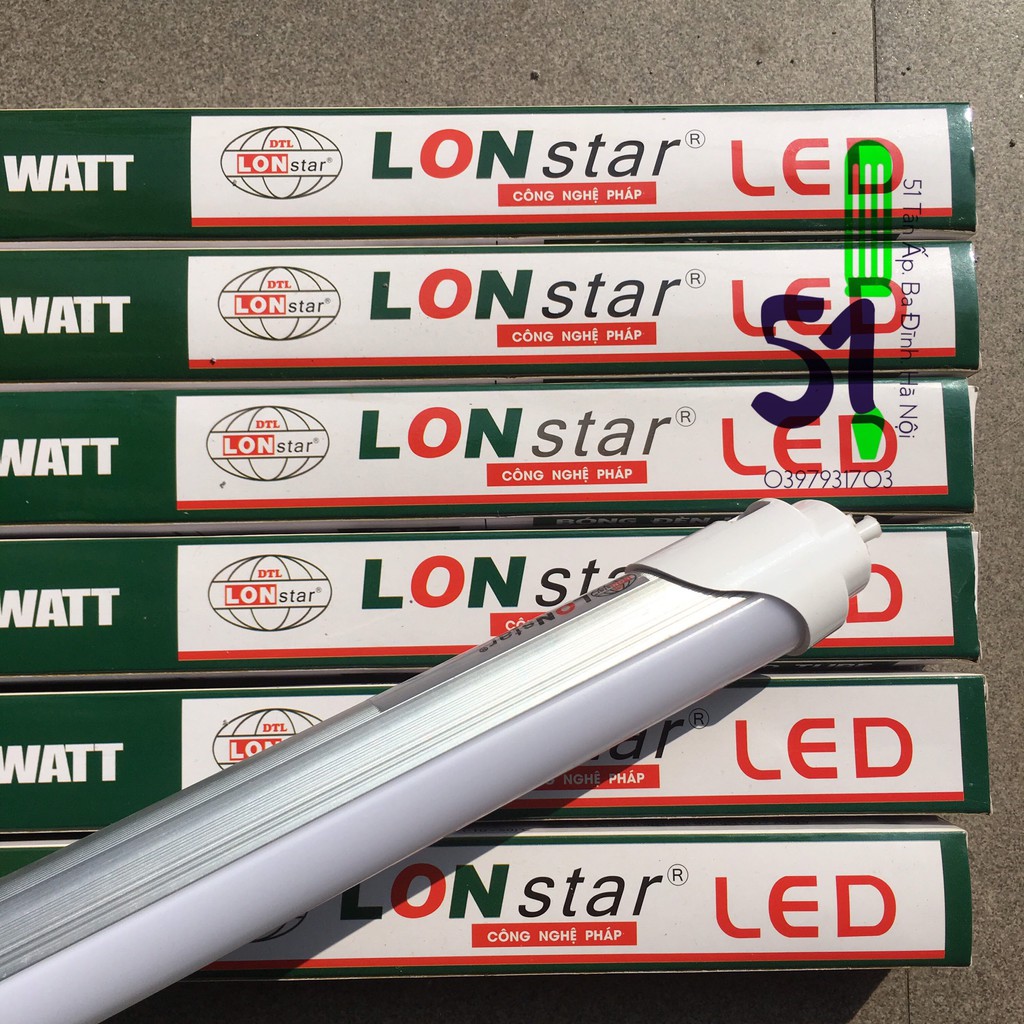 Bóng tuýp led LONstar lưng nhôm 60cm 9W