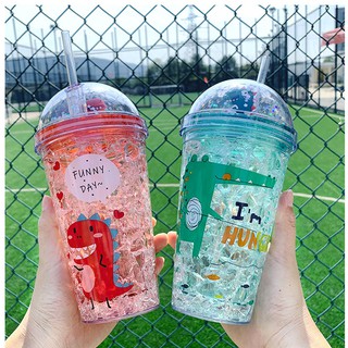 LY ĐỰNG NƯỚC NHŨ KIM TUYẾN 3D XINH XẮN TẶNG KÈM ỐNG HÚT - BÌNH NƯỚC GIỮ NHIỆT TỐT