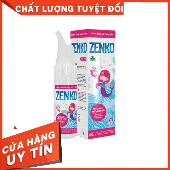 Dung dịch vệ sinh mũi kháng khuẩn Zenko Trẻ Em - Công thức nhượng quyền từ USA.