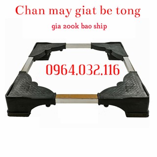 CHÂN ĐỠ MÁY GIẶT TỦ LẠNH BÊ TÔNG CAO CẤP (nặng 5kg, siêu dày, chịu tải 400 kg, 1 đổi 1-12 tháng)