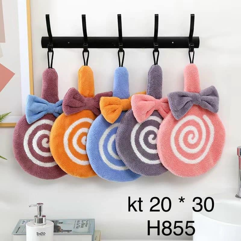 Khăn lau tay nhà bếp hình viên kẹo ngộ nghĩnh