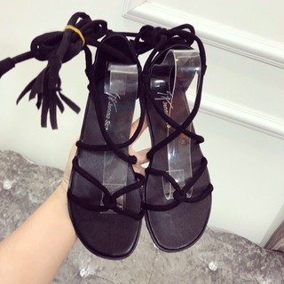 Dép Sandal Chiến Binh Cột Dây Phong Cách Boho Vintage