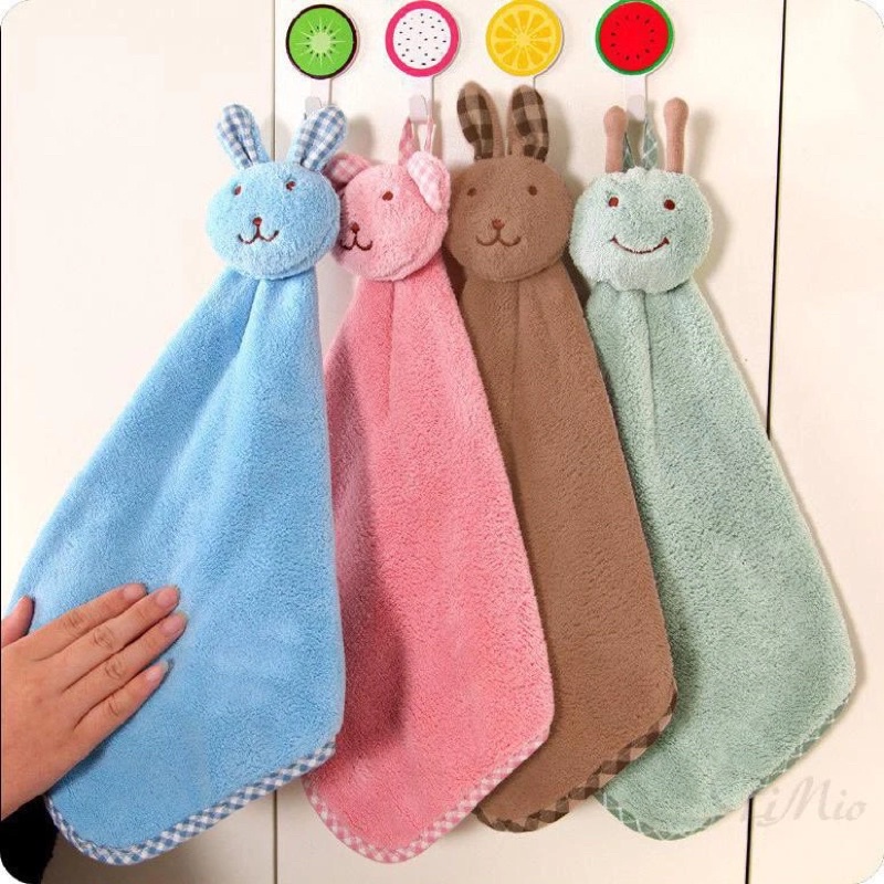 Khăn lau tay nhà bếp hình Thỏ, quả bóng tròn