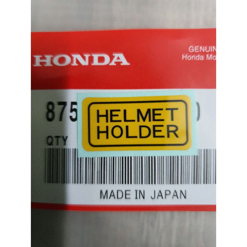 Tem Helmet Holder dán xe Dream