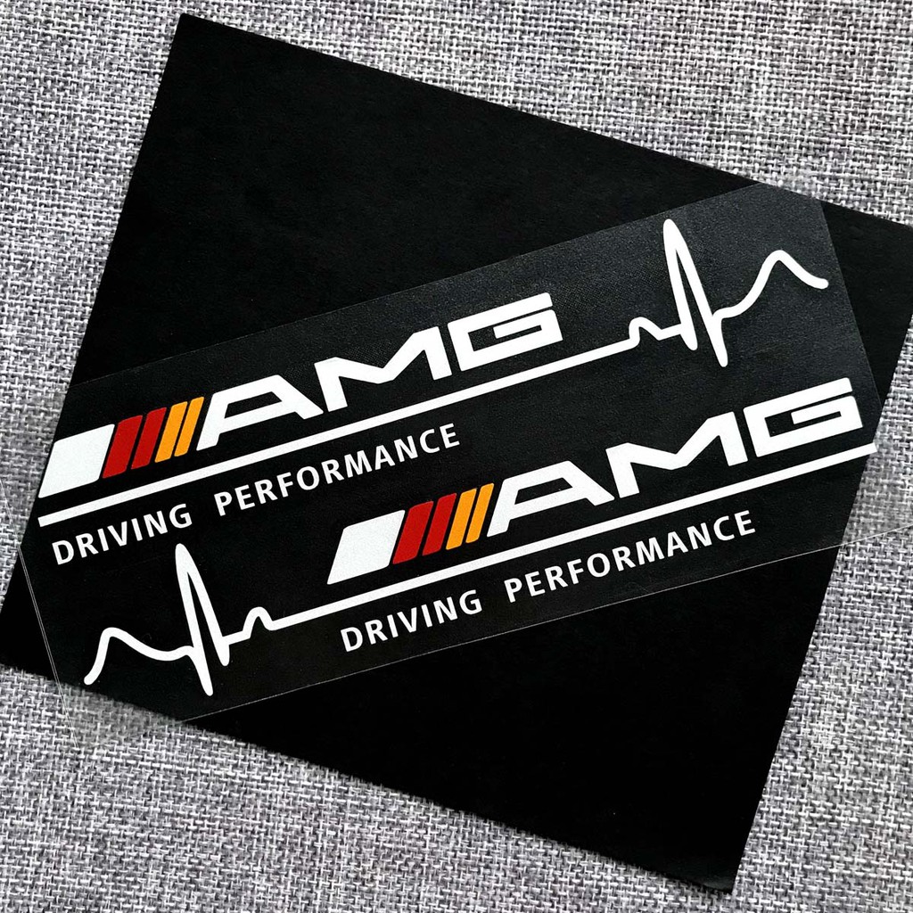 Bộ 2 Đề Can Dán Trang Trí Gương Chiếu Hậu Xe Hơi Mercedes-Benz AMG C200 C260 E260 S400 S450 S500 S600 G350 G500 A180 GLS GLK AMG