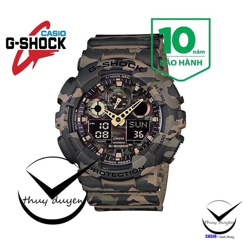 [BẢO HÀNH TOÀN CẦU] Kèm Tem & Giấy CH Anh Khuê SG - Đồng Hồ Nam CASIO G-Shock GA-100CM-5ADR