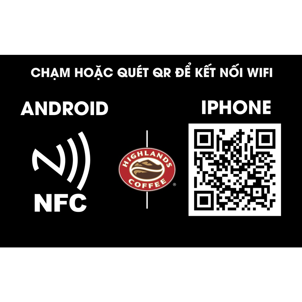 Thẻ thông tin kết nối Wifi 1 chạm NFC - In logo theo yêu cầu miễn phí