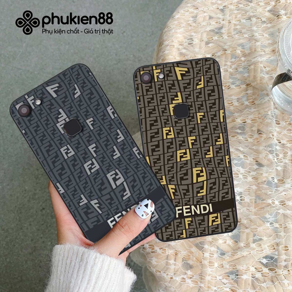 Ốp lưng điện thoại Vivo V7 / V7 Plus / V7+ fendy, búp bơ rì, kaws thời trang, vỏ ốp thời trang rẻ đẹp