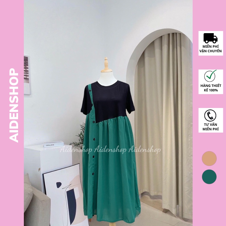 Váy bầu thời trang suông Aidenshop đầm bầu mùa hè bigsize
