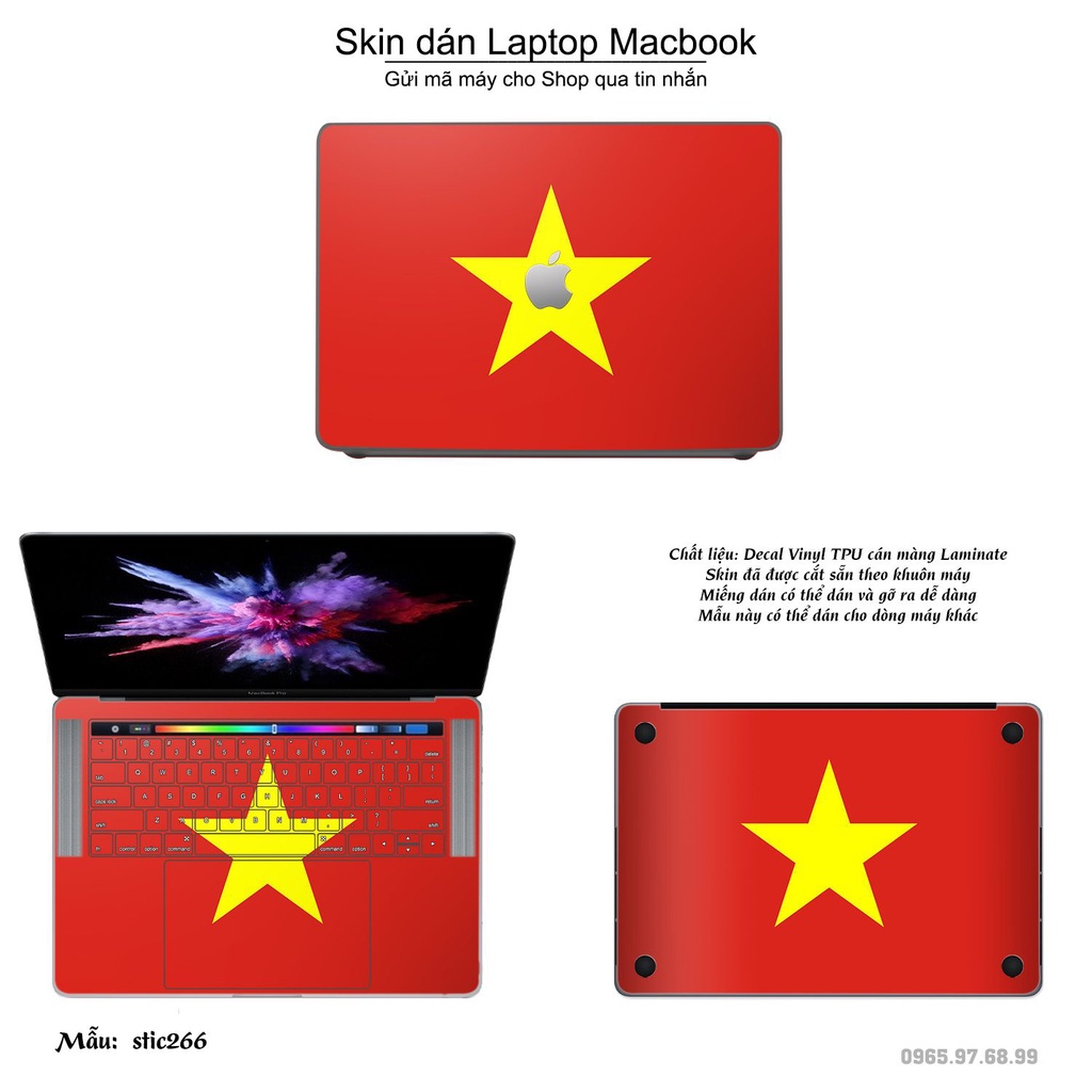 Skin dán Macbook mẫu cờ Anh (đã cắt sẵn, inbox mã máy cho shop)