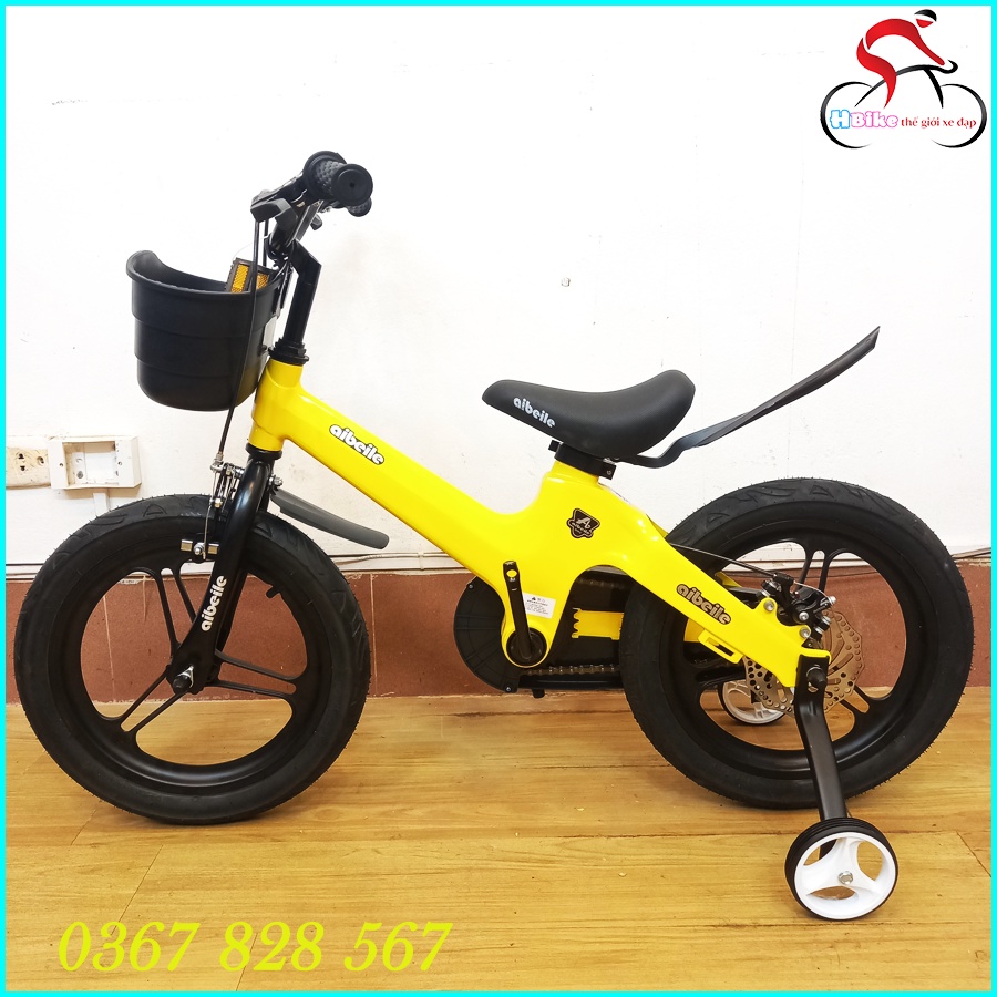 Xe Đạp Trẻ Em Vành Đúc, Khung hợp kim Magie AiBeiLe Siêu Nhẹ, Thời Trang Và Siêu Khỏe Khoắn.