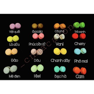 Combo 30 bánh macaron mini