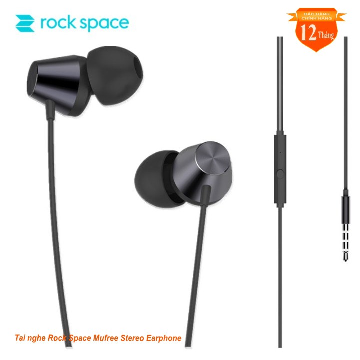 Tai nghe chính hãng Rock Space Mufree stereo earphone