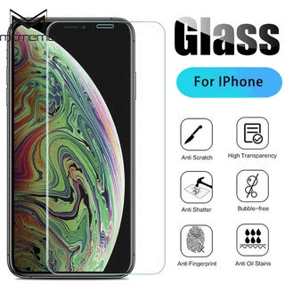 Kính cường lực trong suốt vát cạnh bảo vệ toàn diện cho For iPhone 13 14 12 Mini 11 Pro X XS MAX XR 5 5s SE 5c 6 6s 7 8 Plus