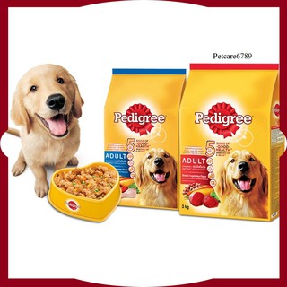 Thức ăn chó Pedigree vị thịt bò, Gà & rau củ túi 1.5kg