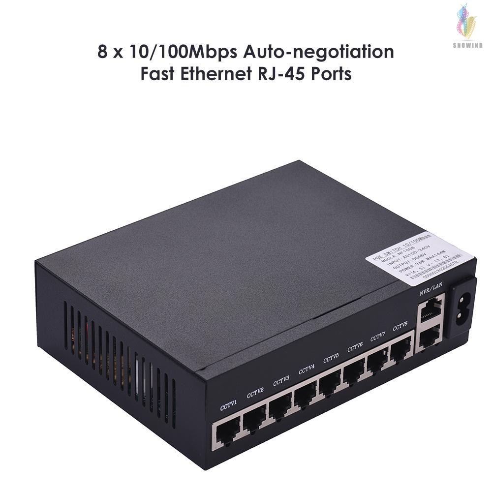 Bộ Chuyển Đổi Mạng Qua Ethernet 1.6gbps Ieee 802.3at 10 / 100mbps