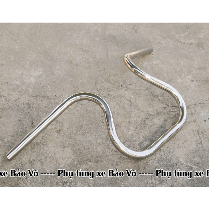 Ghi đông classic độ phong cách vase bobber, tracker , scrambler, chopper,..... chất liệu INOX304