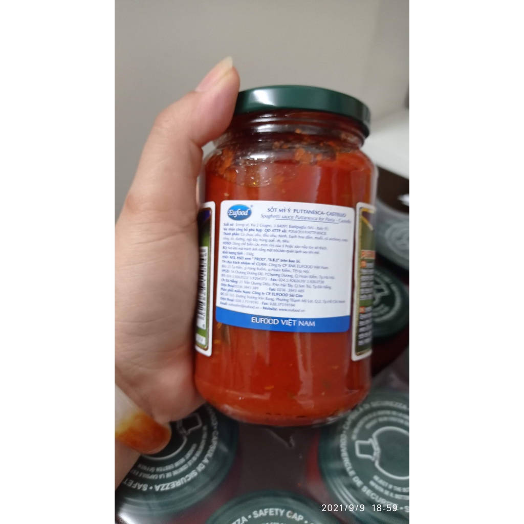[Chính Hãng] Sốt Mỳ Ý Spaghetti Castello Italia/hủ 350g