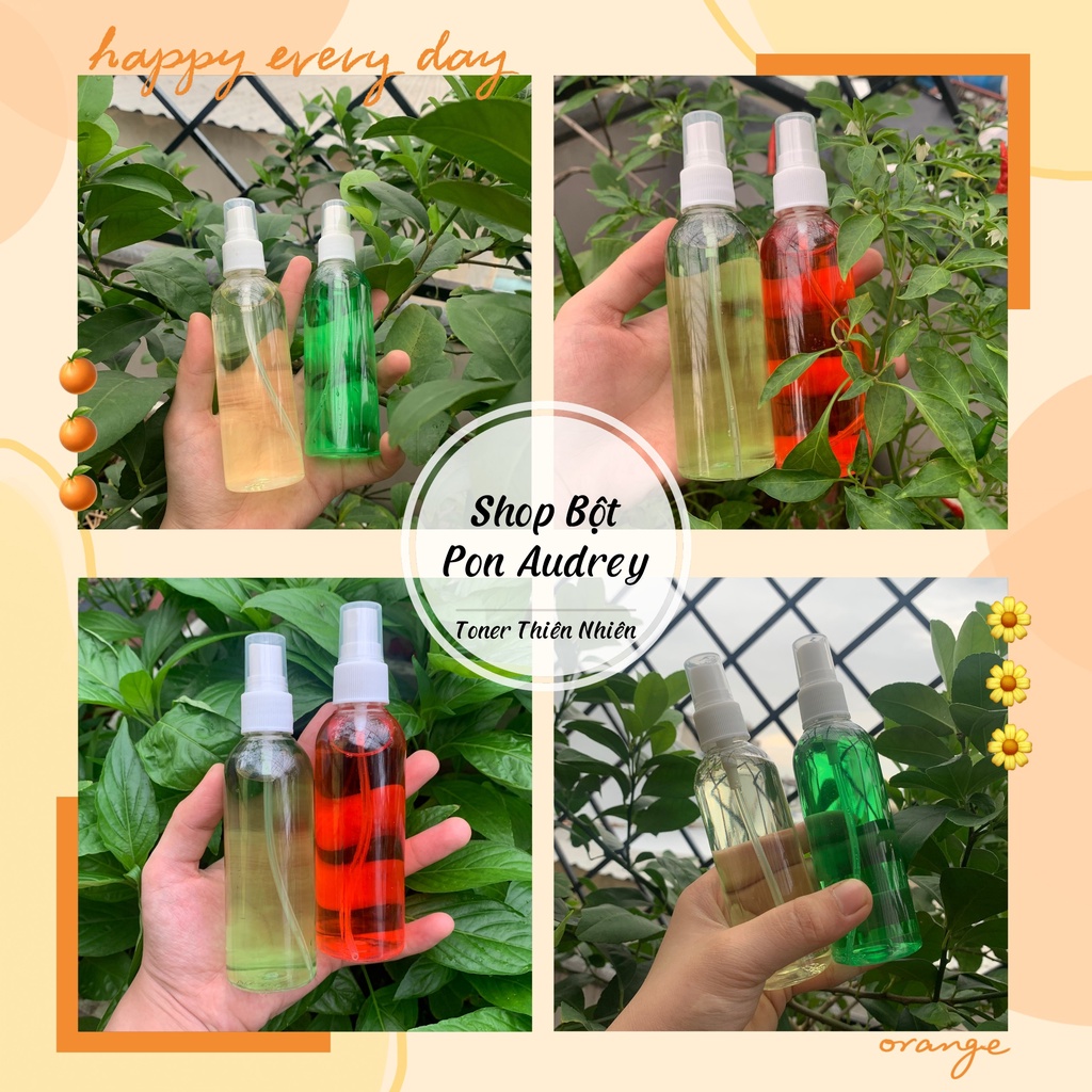 Toner Thiên Nhiên : Hoa Cúc, Diếp Cá, Hoa Hồng Nguyên Chất